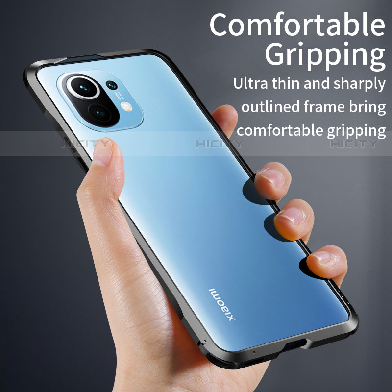 Coque Bumper Luxe Aluminum Metal Etui T03 pour Xiaomi Mi 11 Lite 5G Plus