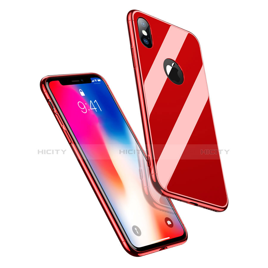 Coque Bumper Luxe Aluminum Metal Miroir Housse Etui pour Apple iPhone X Plus