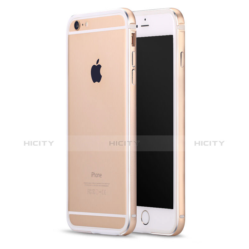 Coque Bumper Luxe Aluminum Metal pour Apple iPhone 6 Or Plus