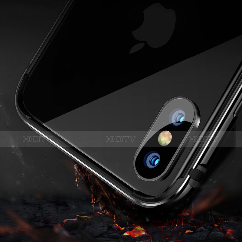 Coque Bumper Luxe Aluminum Metal pour Apple iPhone Xs Noir Plus