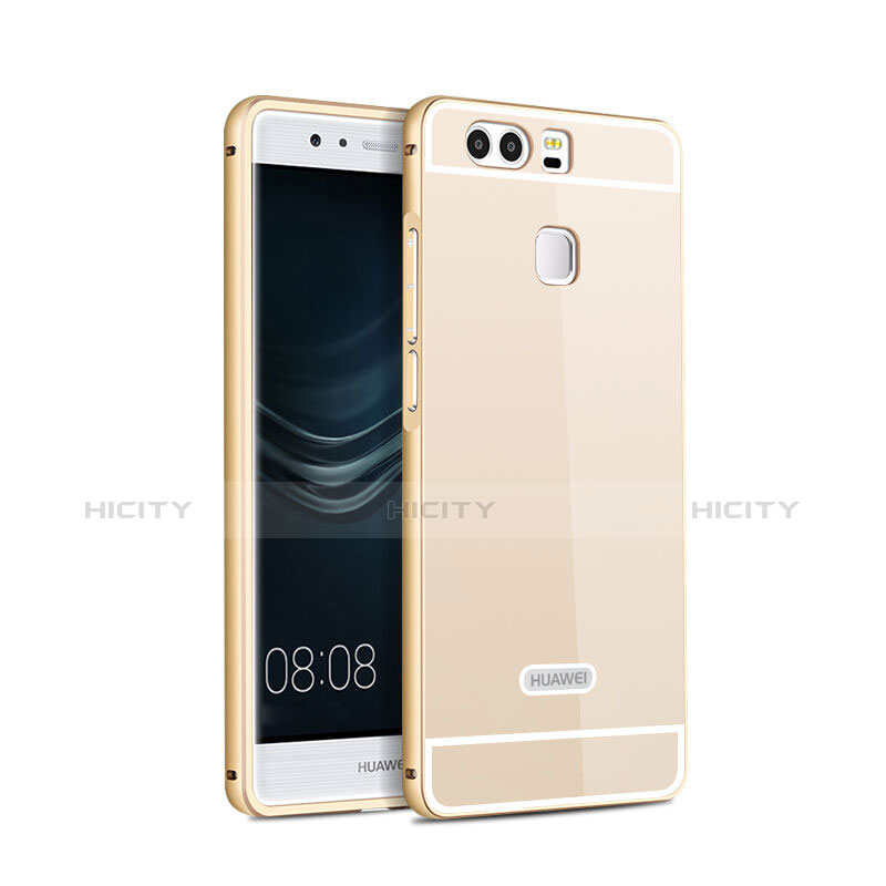 Coque Bumper Luxe Aluminum Metal pour Huawei P9 Or Plus