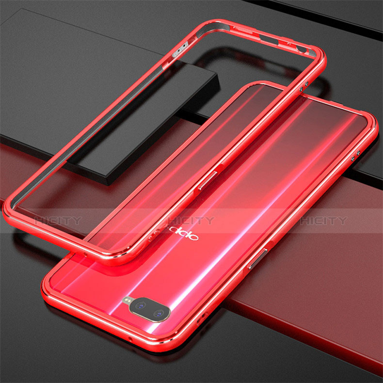 Coque Bumper Luxe Aluminum Metal pour Oppo K1 Rouge Plus