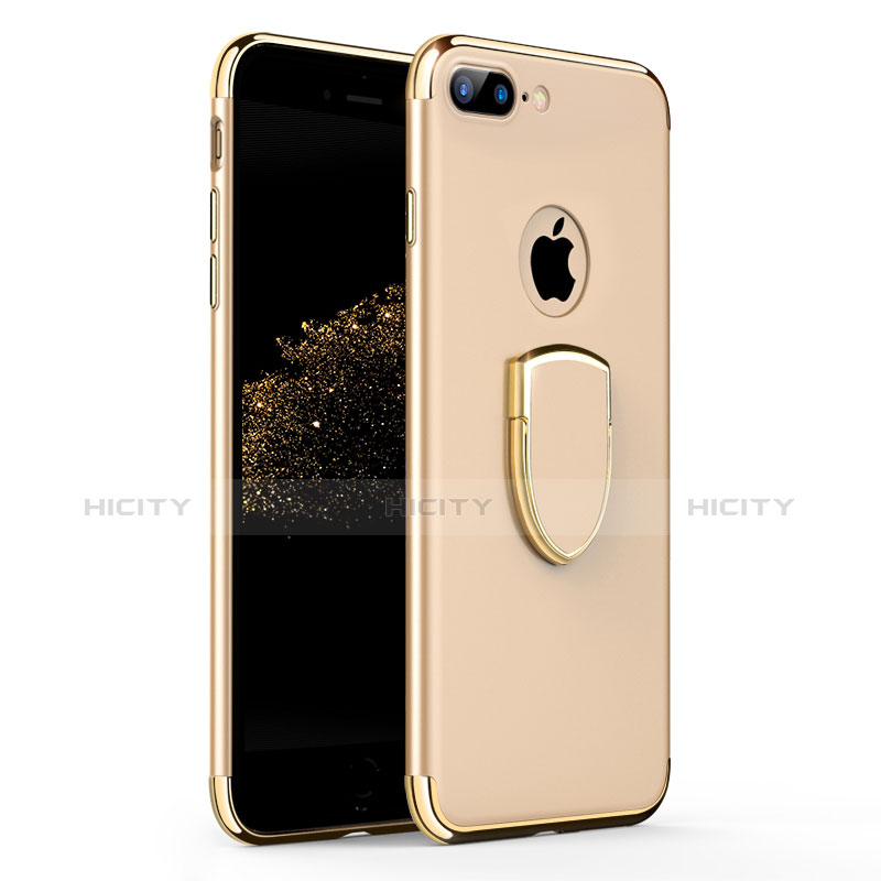 Coque Bumper Luxe Metal et Plastique avec Support Bague Anneau A03 pour Apple iPhone 7 Plus Or Plus