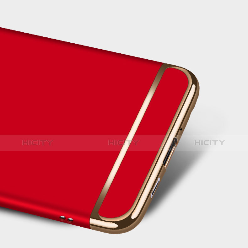 Coque Bumper Luxe Metal et Plastique avec Support Bague Anneau pour Huawei Nova Lite Rouge Plus