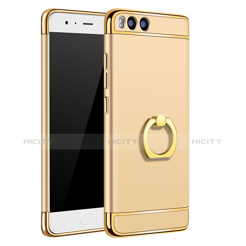 Coque Bumper Luxe Metal et Plastique avec Support Bague Anneau pour Xiaomi Mi 6 Or Plus