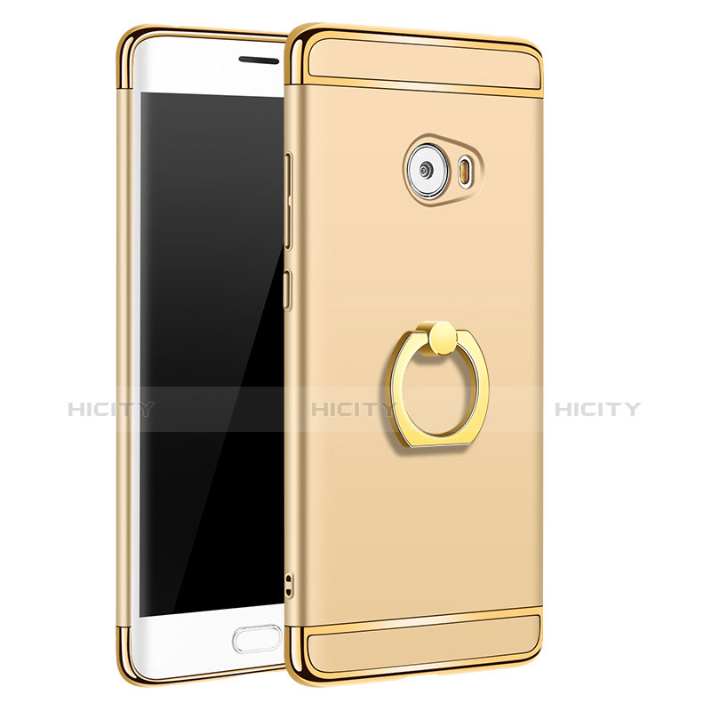 Coque Bumper Luxe Metal et Plastique avec Support Bague Anneau pour Xiaomi Mi Note 2 Special Edition Or Plus