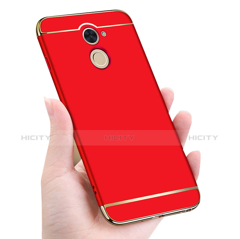 Coque Bumper Luxe Metal et Plastique Etui Housse avec Laniere pour Huawei Enjoy 7 Plus Plus