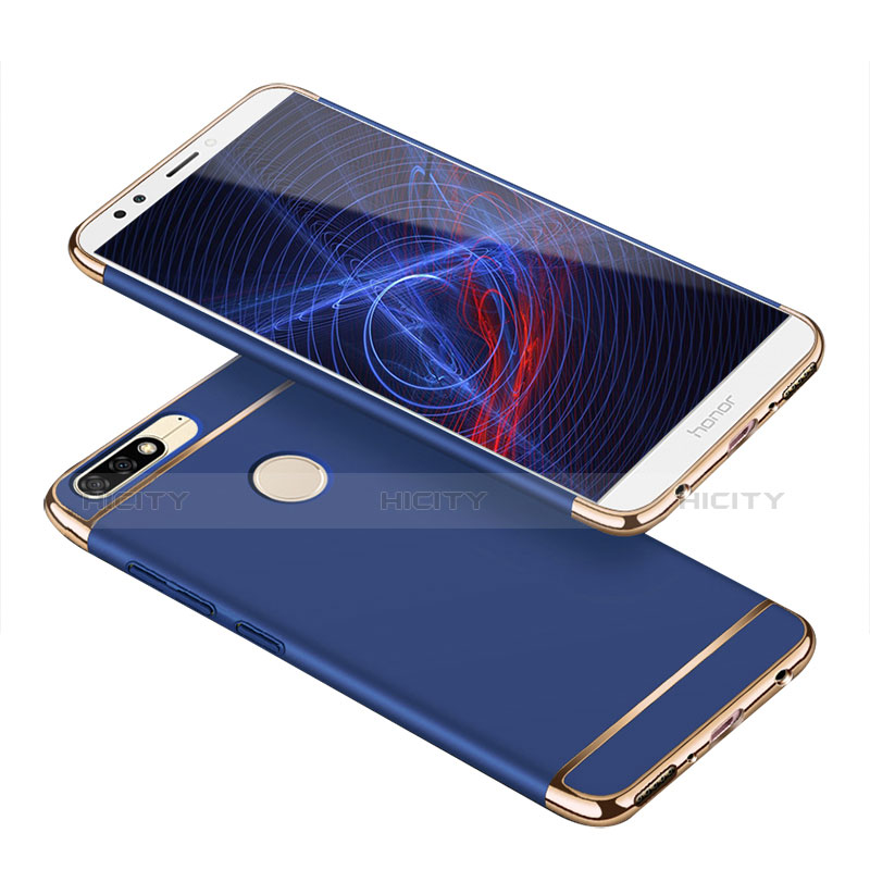 Coque Bumper Luxe Metal et Plastique Etui Housse avec Laniere pour Huawei Enjoy 8 Plus