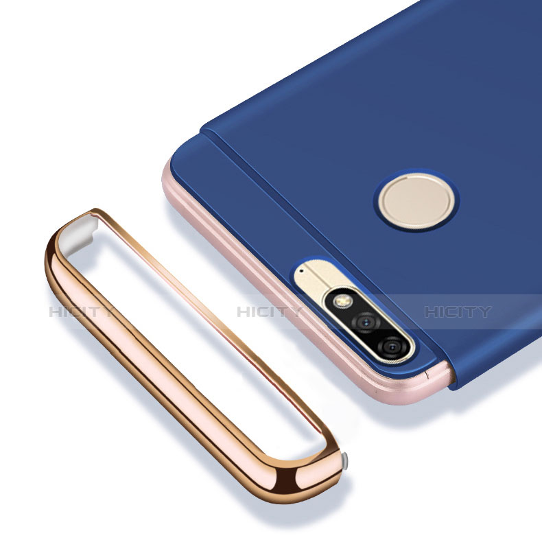 Coque Bumper Luxe Metal et Plastique Etui Housse avec Laniere pour Huawei Enjoy 8 Plus