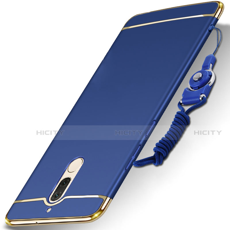 Coque Bumper Luxe Metal et Plastique Etui Housse avec Laniere pour Huawei G10 Plus