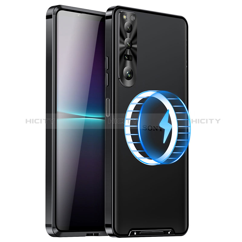 Coque Bumper Luxe Metal et Plastique Etui Housse avec Mag-Safe Magnetic Magnetique LK1 pour Sony Xperia 1 IV Plus