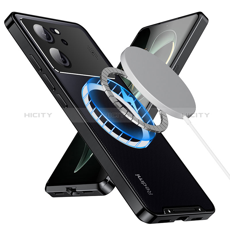 Coque Bumper Luxe Metal et Plastique Etui Housse avec Mag-Safe Magnetic Magnetique LK1 pour Xiaomi Redmi K60 Ultra 5G Plus