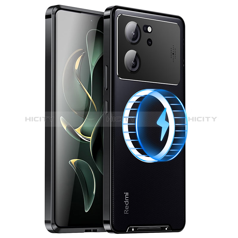 Coque Bumper Luxe Metal et Plastique Etui Housse avec Mag-Safe Magnetic Magnetique LK1 pour Xiaomi Redmi K60 Ultra 5G Plus