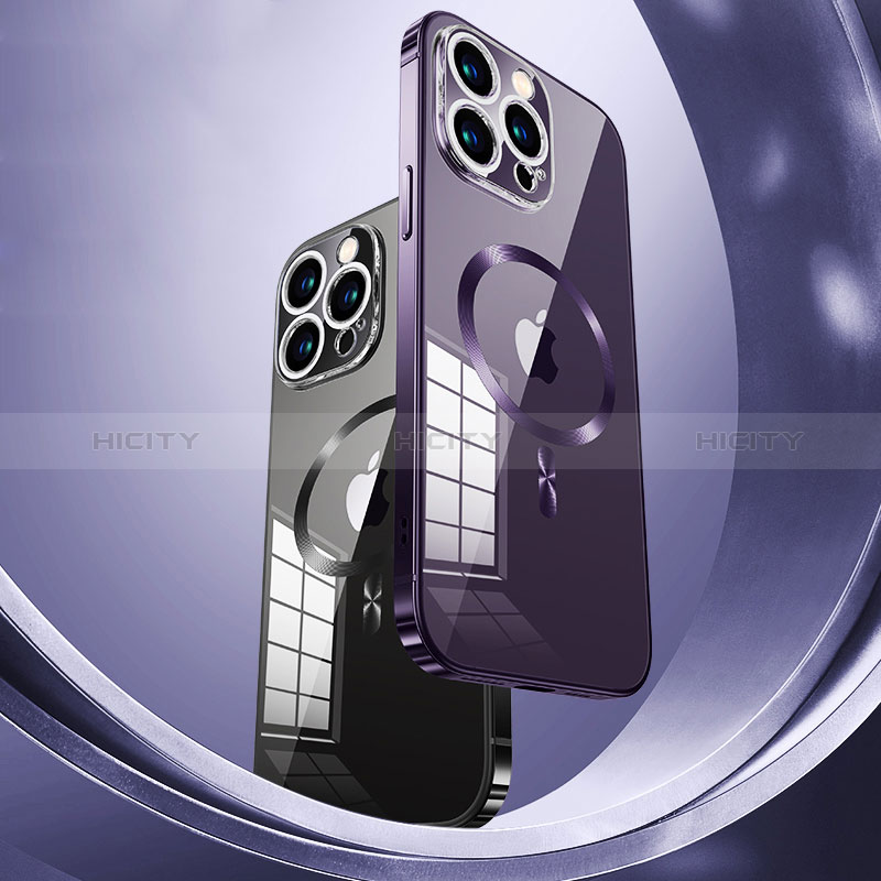 Coque Bumper Luxe Metal et Plastique Etui Housse avec Mag-Safe Magnetic Magnetique LK3 pour Apple iPhone 13 Pro Plus