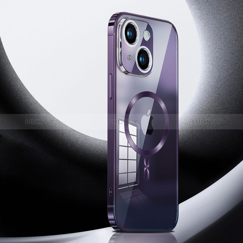 Coque Bumper Luxe Metal et Plastique Etui Housse avec Mag-Safe Magnetic Magnetique LK3 pour Apple iPhone 14 Plus Plus