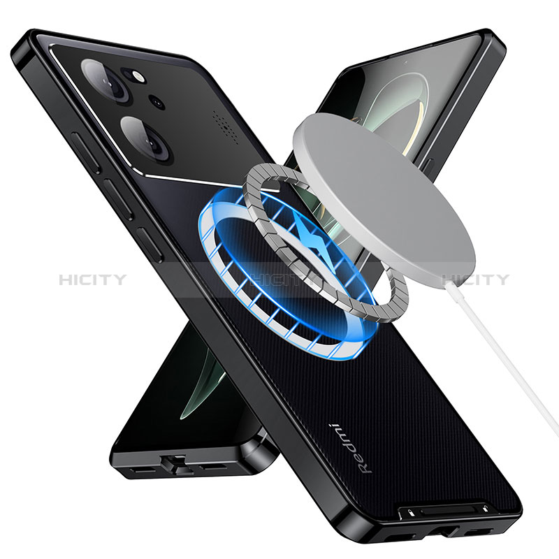 Coque Bumper Luxe Metal et Plastique Etui Housse avec Mag-Safe Magnetic Magnetique LK3 pour Xiaomi Redmi K60 Ultra 5G Plus