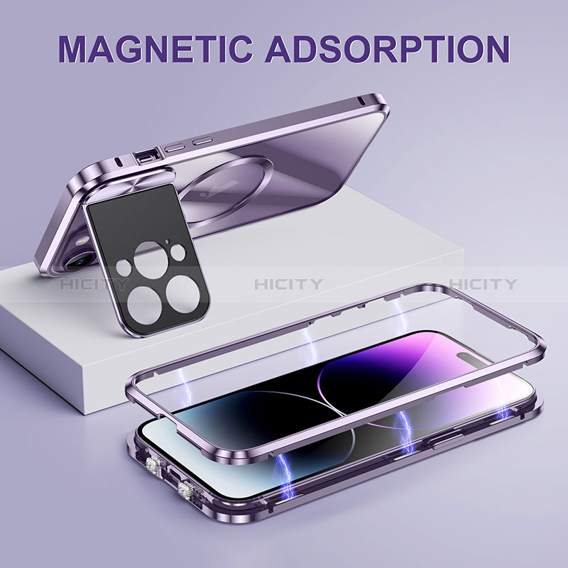 Coque Bumper Luxe Metal et Plastique Etui Housse avec Mag-Safe Magnetic Magnetique LK4 pour Apple iPhone 13 Plus