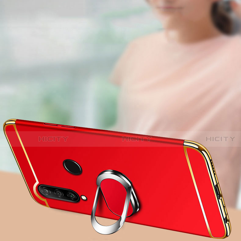 Coque Bumper Luxe Metal et Plastique Etui Housse avec Support Bague Anneau A01 pour Huawei Enjoy 10 Plus Plus