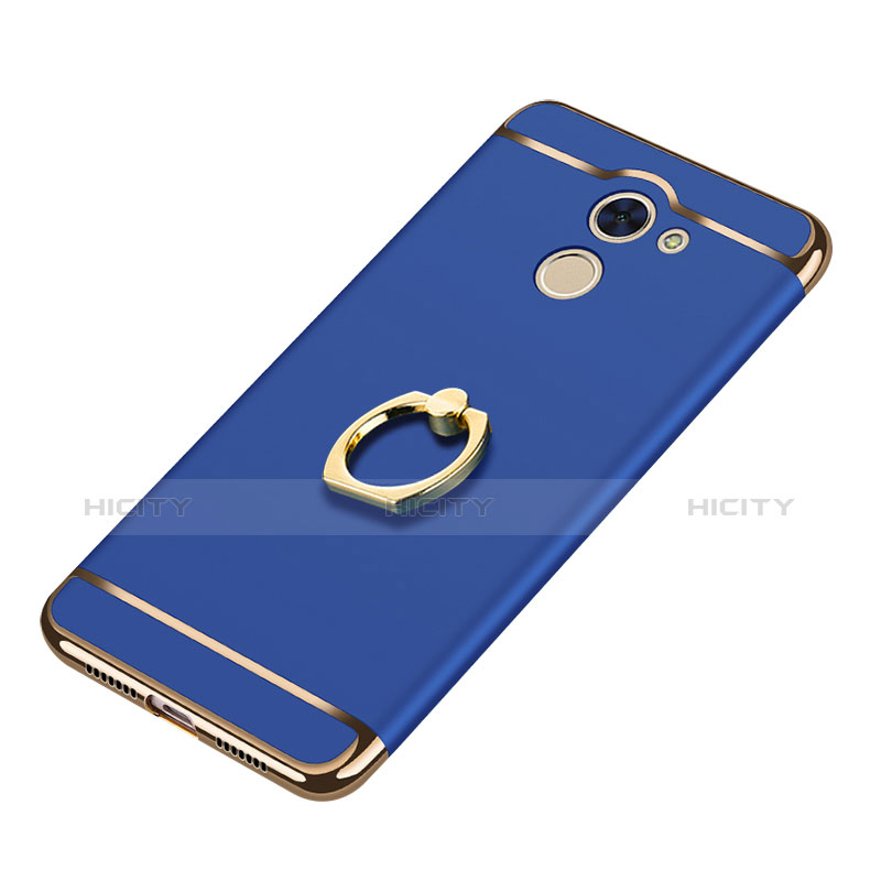 Coque Bumper Luxe Metal et Plastique Etui Housse avec Support Bague Anneau A01 pour Huawei Enjoy 7 Plus Plus