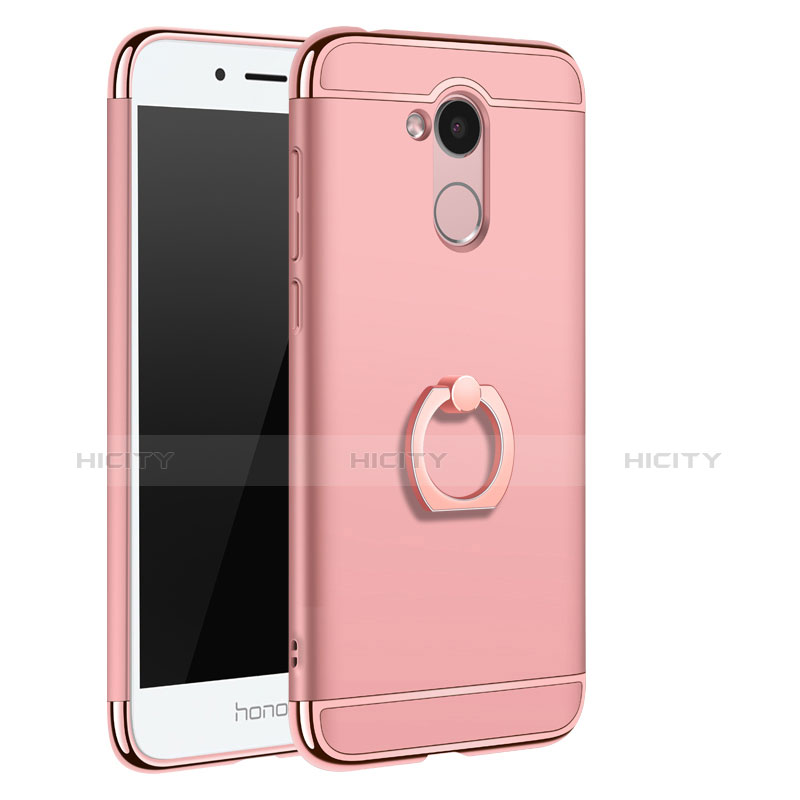 Coque Bumper Luxe Metal et Plastique Etui Housse avec Support Bague Anneau A01 pour Huawei Honor 6A Or Rose Plus