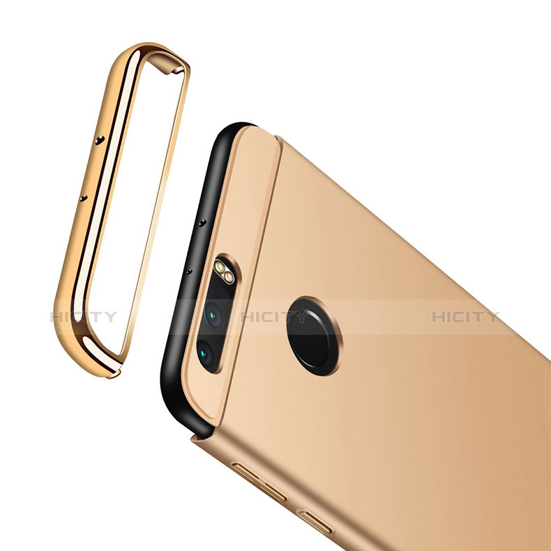 Coque Bumper Luxe Metal et Plastique Etui Housse avec Support Bague Anneau A01 pour Huawei Honor 8 Plus