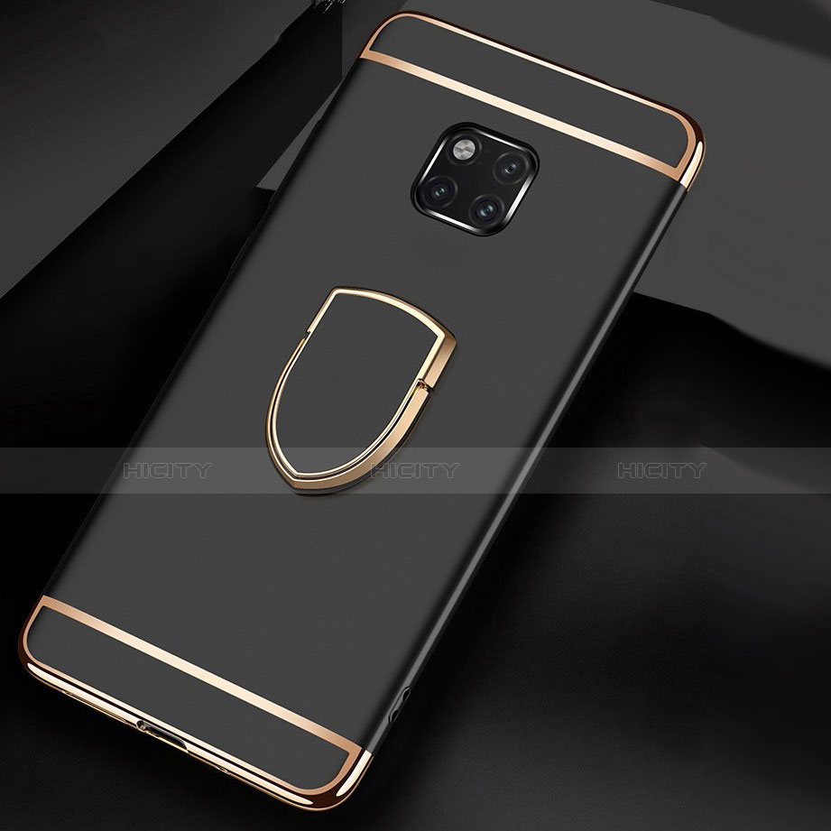 Coque Bumper Luxe Metal et Plastique Etui Housse avec Support Bague Anneau A01 pour Huawei Mate 20 Pro Plus