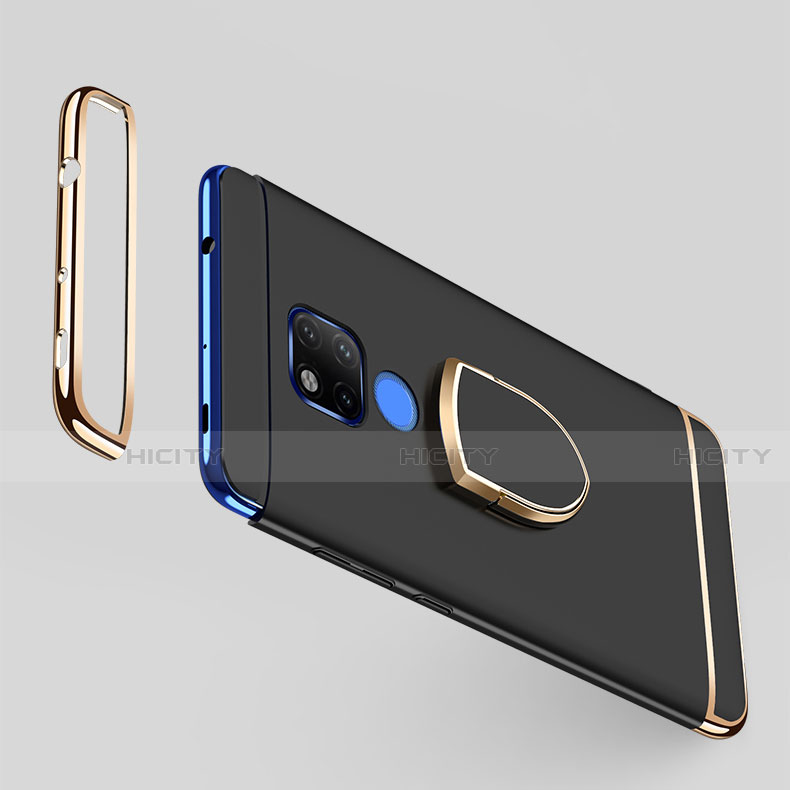 Coque Bumper Luxe Metal et Plastique Etui Housse avec Support Bague Anneau A01 pour Huawei Mate 20 X 5G Plus