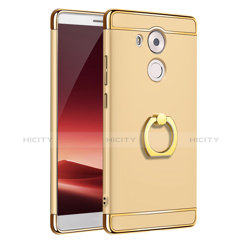 Coque Bumper Luxe Metal et Plastique Etui Housse avec Support Bague Anneau A01 pour Huawei Mate 8 Or Plus