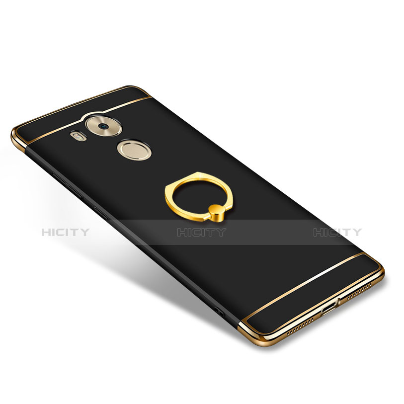 Coque Bumper Luxe Metal et Plastique Etui Housse avec Support Bague Anneau A01 pour Huawei Mate 8 Plus