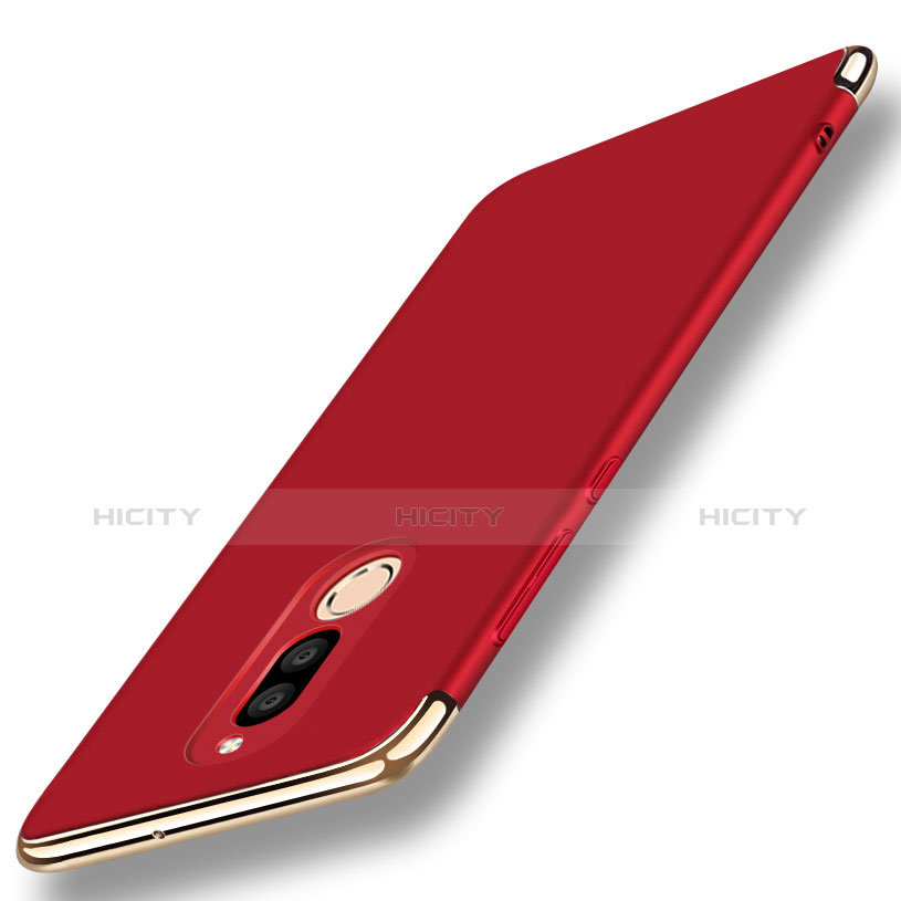 Coque Bumper Luxe Metal et Plastique Etui Housse avec Support Bague Anneau A01 pour Huawei Nova 2i Rouge Plus