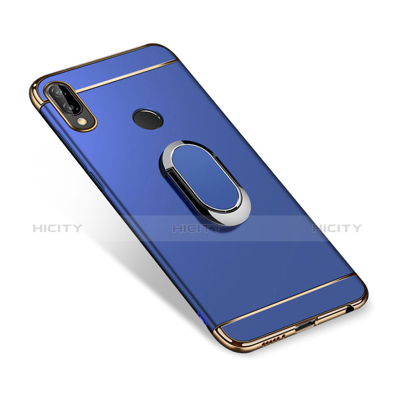 Coque Bumper Luxe Metal et Plastique Etui Housse avec Support Bague Anneau A01 pour Huawei Nova 3i Bleu Plus