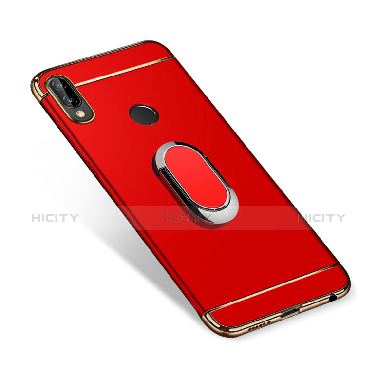 Coque Bumper Luxe Metal et Plastique Etui Housse avec Support Bague Anneau A01 pour Huawei Nova 3i Rouge Plus