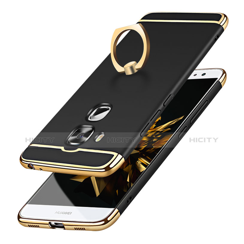 Coque Bumper Luxe Metal et Plastique Etui Housse avec Support Bague Anneau A01 pour Huawei Nova Plus Plus