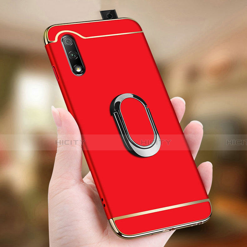 Coque Bumper Luxe Metal et Plastique Etui Housse avec Support Bague Anneau A01 pour Huawei P Smart Z (2019) Plus