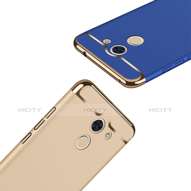 Coque Bumper Luxe Metal et Plastique Etui Housse avec Support Bague Anneau A01 pour Huawei Y7 Prime Plus