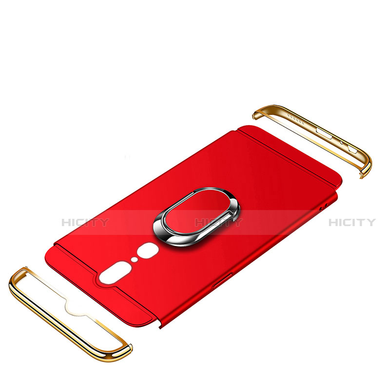 Coque Bumper Luxe Metal et Plastique Etui Housse avec Support Bague Anneau A01 pour Oppo A9X Plus