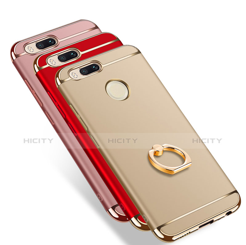 Coque Bumper Luxe Metal et Plastique Etui Housse avec Support Bague Anneau A01 pour Xiaomi Mi 5X Plus