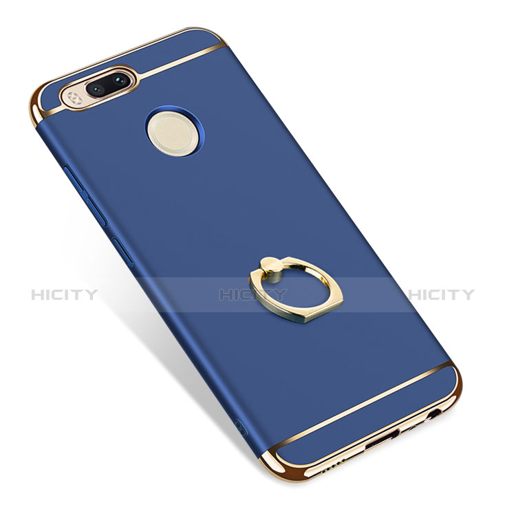 Coque Bumper Luxe Metal et Plastique Etui Housse avec Support Bague Anneau A01 pour Xiaomi Mi A1 Plus