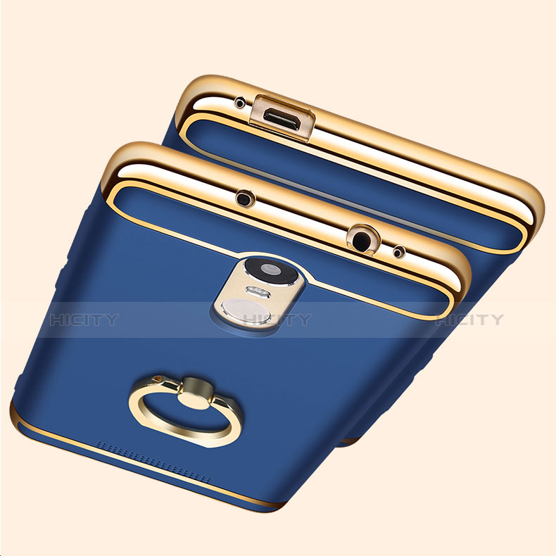 Coque Bumper Luxe Metal et Plastique Etui Housse avec Support Bague Anneau A01 pour Xiaomi Redmi Note 3 MediaTek Plus