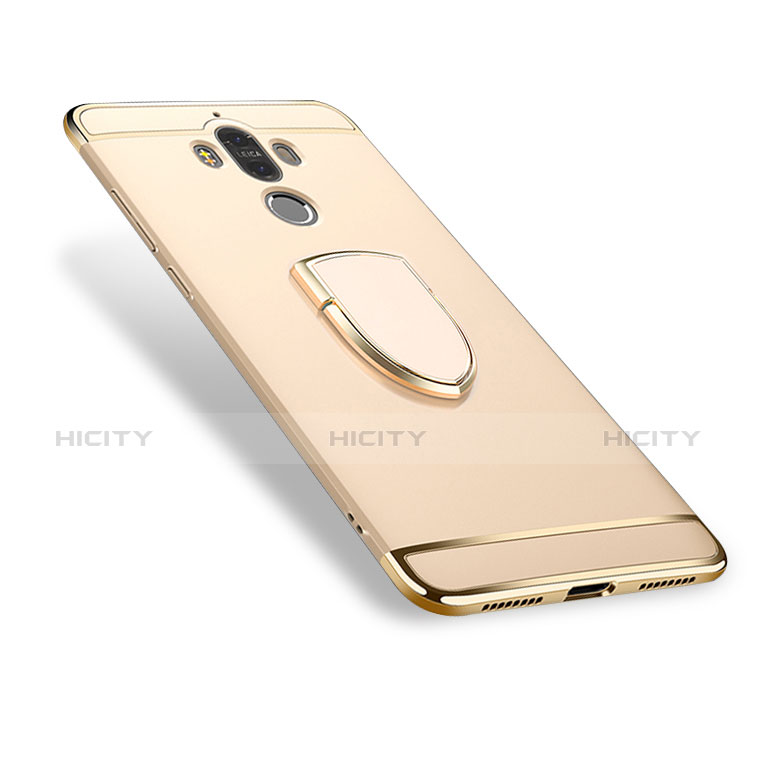 Coque Bumper Luxe Metal et Plastique Etui Housse avec Support Bague Anneau A02 pour Huawei Mate 9 Plus