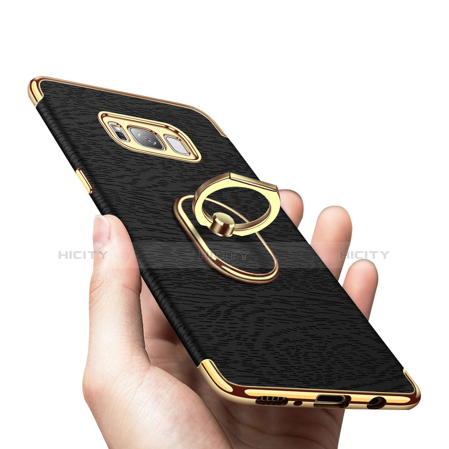 Coque Bumper Luxe Metal et Plastique Etui Housse avec Support Bague Anneau A02 pour Samsung Galaxy S8 Plus Plus