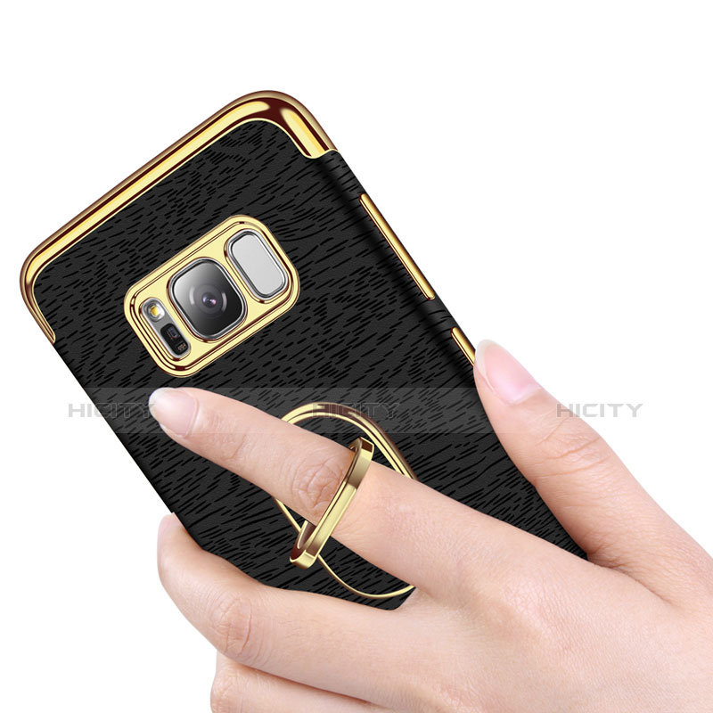 Coque Bumper Luxe Metal et Plastique Etui Housse avec Support Bague Anneau A02 pour Samsung Galaxy S8 Plus Plus