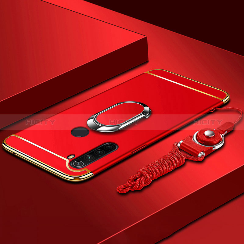 Coque Bumper Luxe Metal et Plastique Etui Housse avec Support Bague Anneau K01 pour Xiaomi Redmi Note 8 (2021) Plus