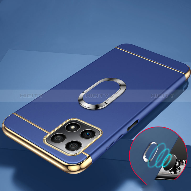 Coque Bumper Luxe Metal et Plastique Etui Housse avec Support Bague Anneau pour Huawei Honor X30i Plus