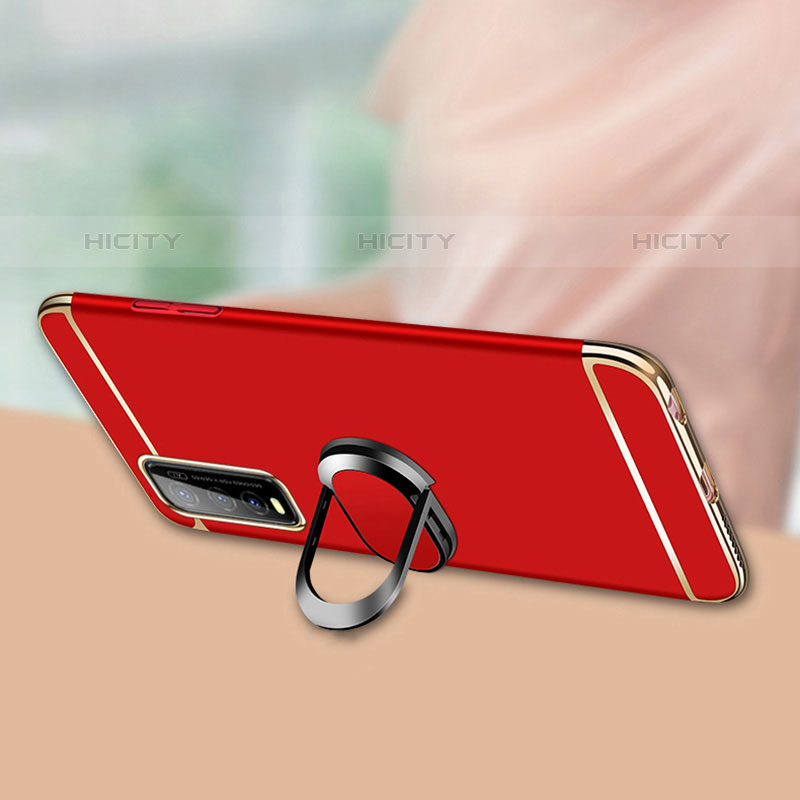 Coque Bumper Luxe Metal et Plastique Etui Housse avec Support Bague Anneau pour Vivo Y70S 5G Plus