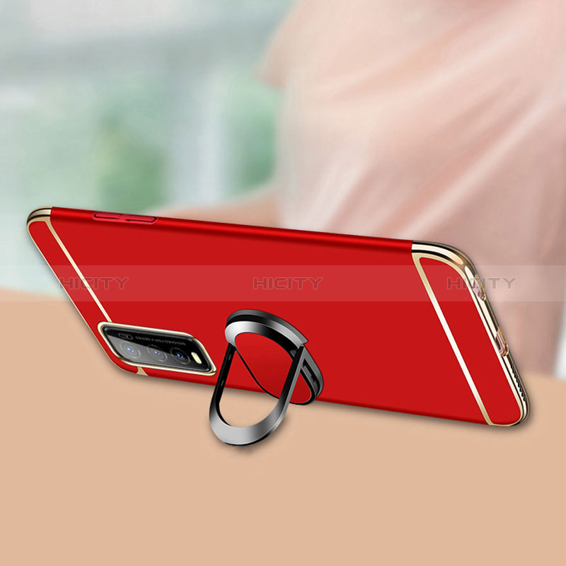 Coque Bumper Luxe Metal et Plastique Etui Housse avec Support Bague Anneau pour Vivo Y70t 5G Plus