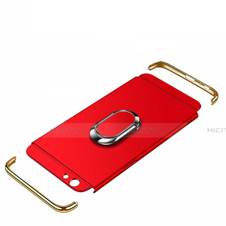 Coque Bumper Luxe Metal et Plastique Etui Housse avec Support Bague Anneau T01 pour Apple iPhone 11 Pro Plus