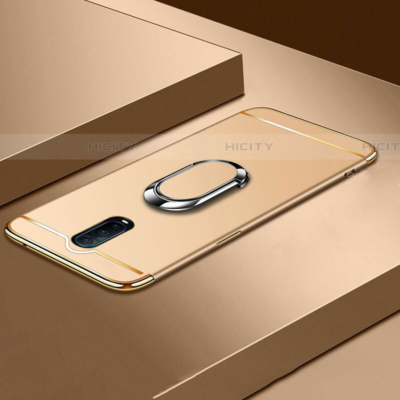 Coque Bumper Luxe Metal et Plastique Etui Housse avec Support Bague Anneau T01 pour Oppo RX17 Pro Plus