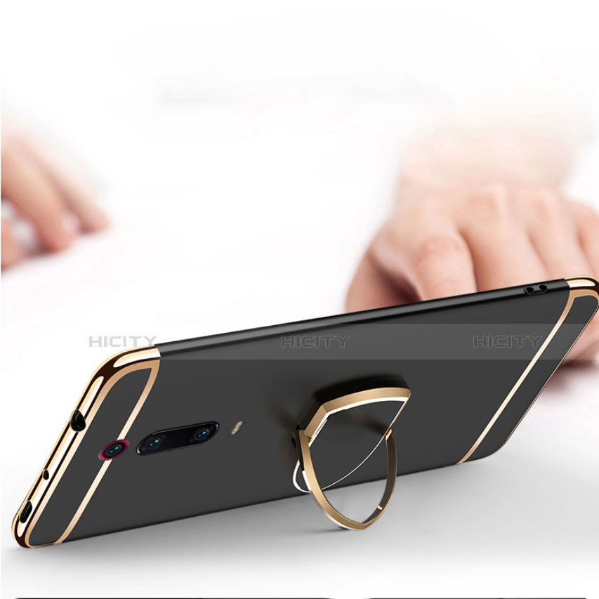 Coque Bumper Luxe Metal et Plastique Etui Housse avec Support Bague Anneau T01 pour Xiaomi Mi 9T Plus