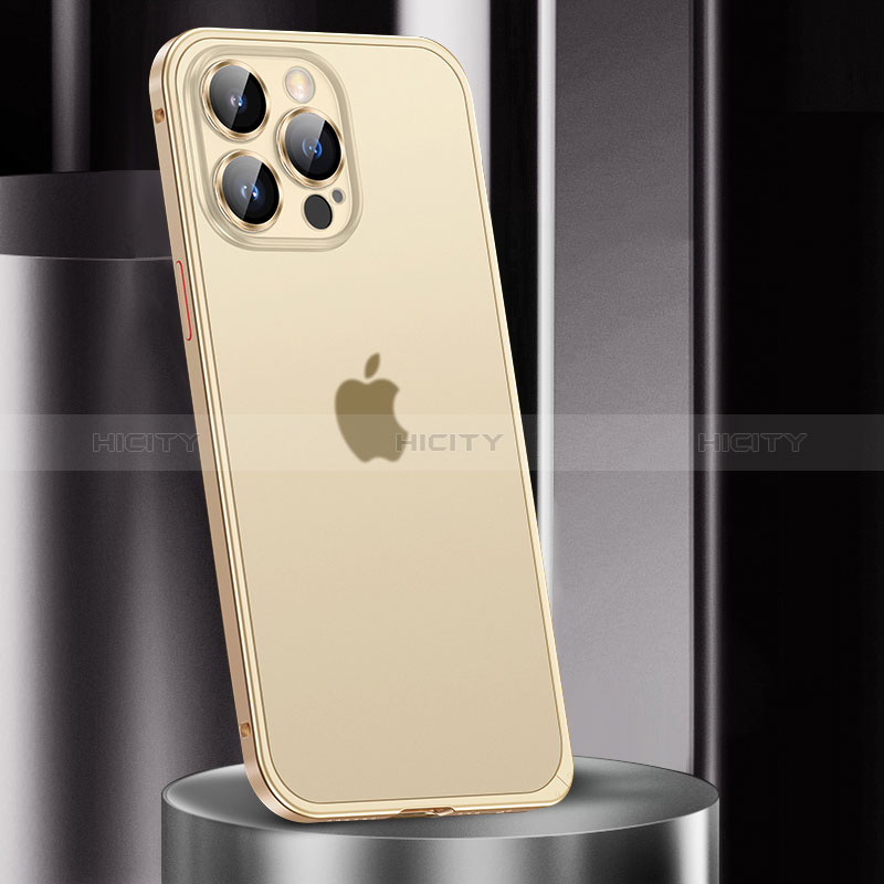Coque Bumper Luxe Metal et Plastique Etui Housse JL2 pour Apple iPhone 14 Pro Max Plus